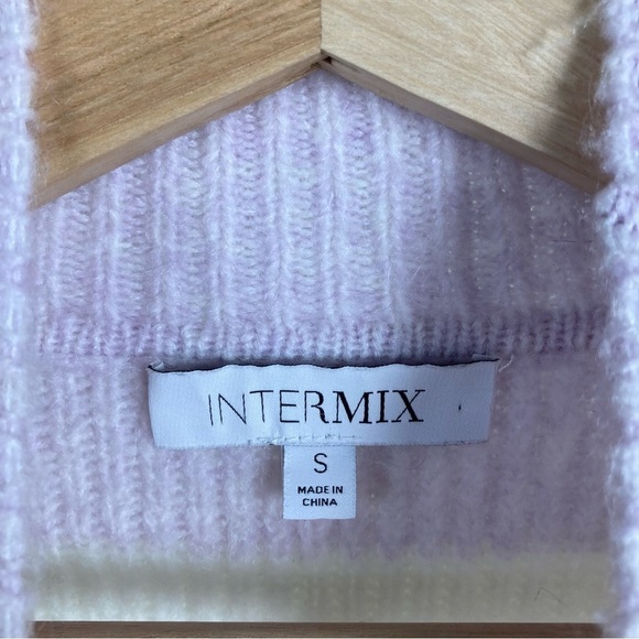 Intermix Striped Mockneck Sweater - Picture 5 of 6